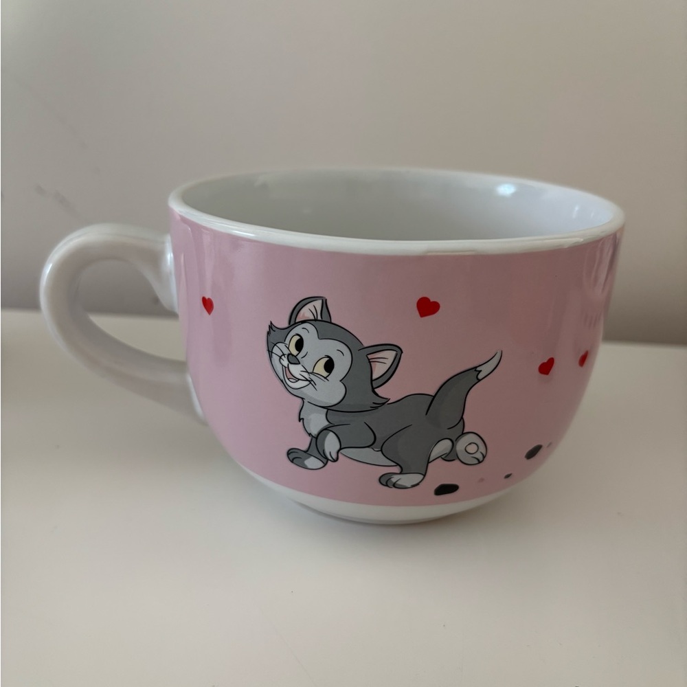 Pink Cat-Themed Ceramic Mug